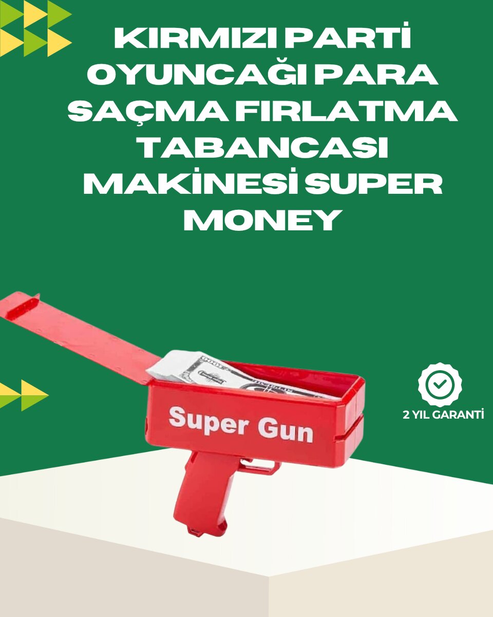 Elektrikli Money Gun Oyuncak Parti Tabancası Elektrikli Money Gun Oyuncak Parti Tabancası
