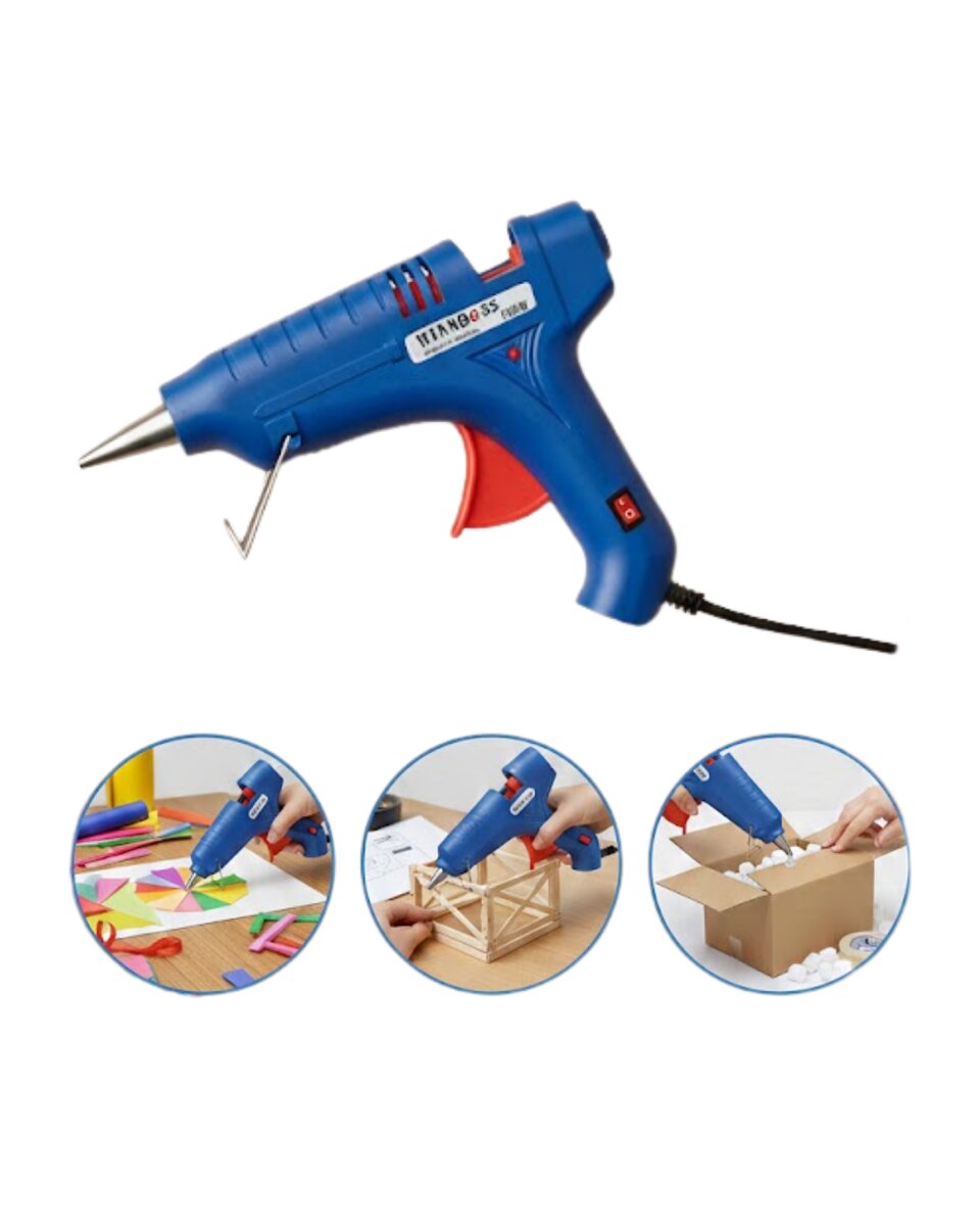 Hobi ve Tamirat İçin 20W Silikon Tabancası 7.5 mm Uyumlu 5 Adet Hediye Silikon Hobi ve Tamirat İçin 20W Silikon Tabancası 7.5 mm Uyumlu 5 Adet Hediye Silikon