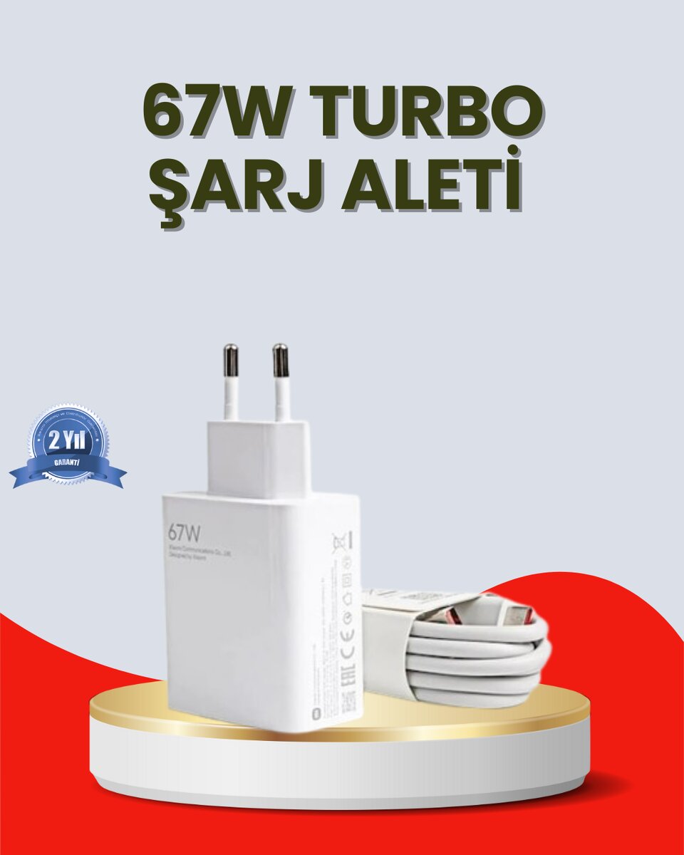 67 Watt Ultra Hızlı Şarj Adaptörü Redmi 9 10 12C Uyumlu 67 Watt Ultra Hızlı Şarj Adaptörü Redmi 9 10 12C Uyumlu