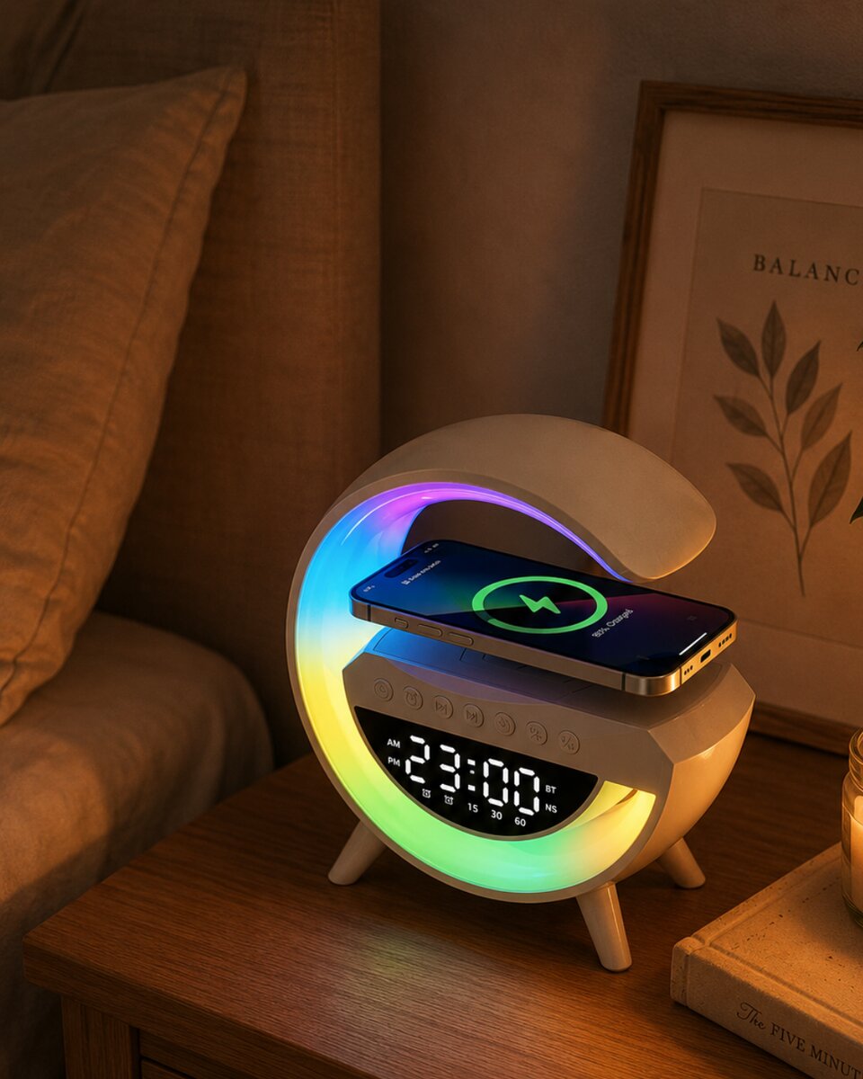 RGB Işıklı Bluetooth Hoparlör TF Kart ve FM Destekli Kablosuz Ses Sistemi RGB Işıklı Bluetooth Hoparlör TF Kart ve FM Destekli Kablosuz Ses Sistemi