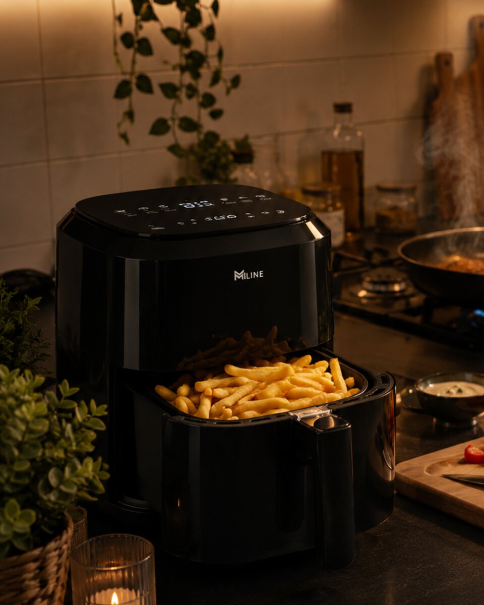 1360W Yağsız Sıcak Hava Fritözü 4 Litre Dokunmatik Air Fryer 1360W Yağsız Sıcak Hava Fritözü 4 Litre Dokunmatik Air Fryer