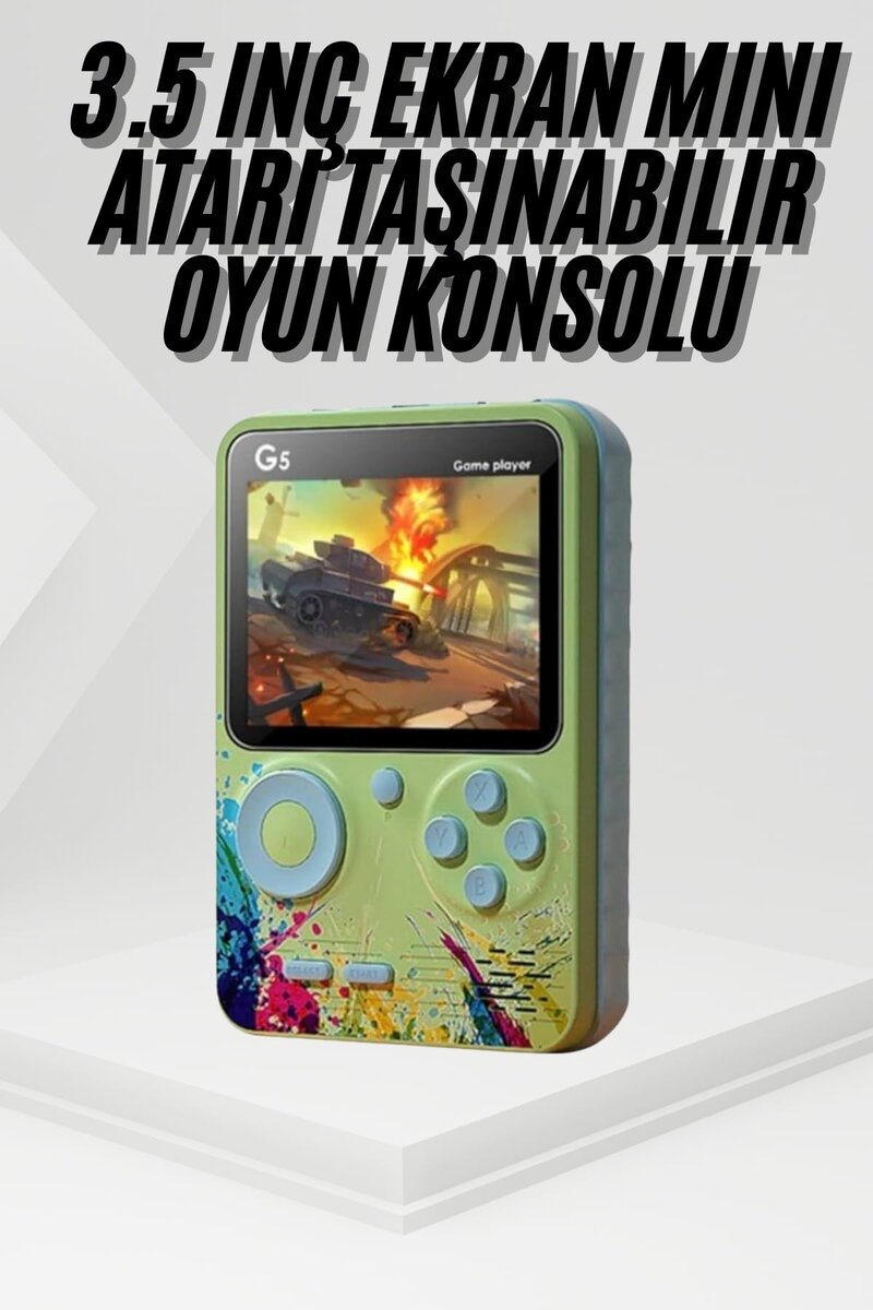 Game Box Oyun Konsolu 500 Retro Oyunlu Mini Taşınabilir 3 İnç Game Box Oyun Konsolu 500 Retro Oyunlu Mini Taşınabilir 3 İnç