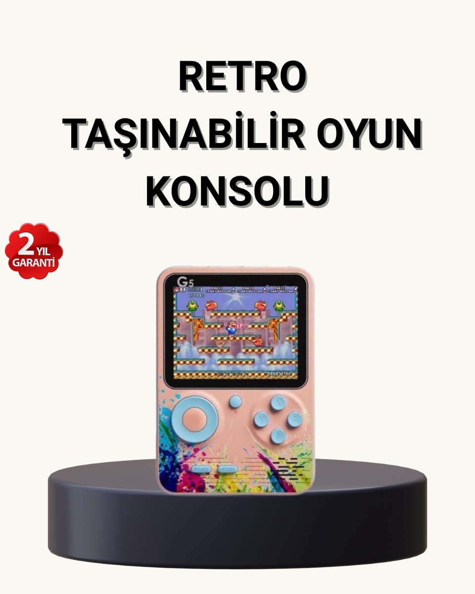 500 Klasik Oyunlu Retro Oyun Konsolu Taşınabilir ve TV Bağlantılı 500 Klasik Oyunlu Retro Oyun Konsolu Taşınabilir ve TV Bağlantılı