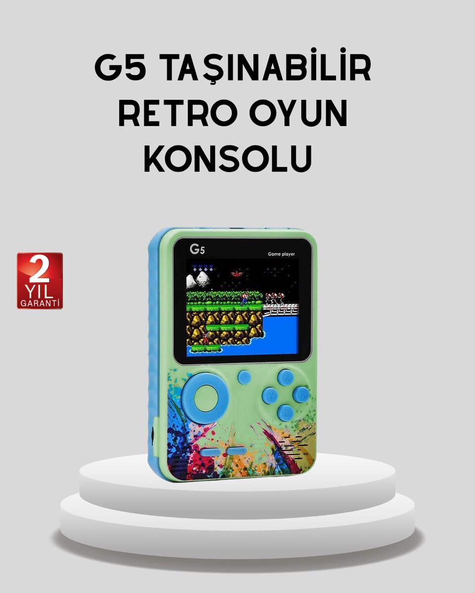 G5 Taşınabilir Retro Game Box 500 Oyunlu Şarjlı Mini Oyun Konsolu G5 Taşınabilir Retro Game Box 500 Oyunlu Şarjlı Mini Oyun Konsolu