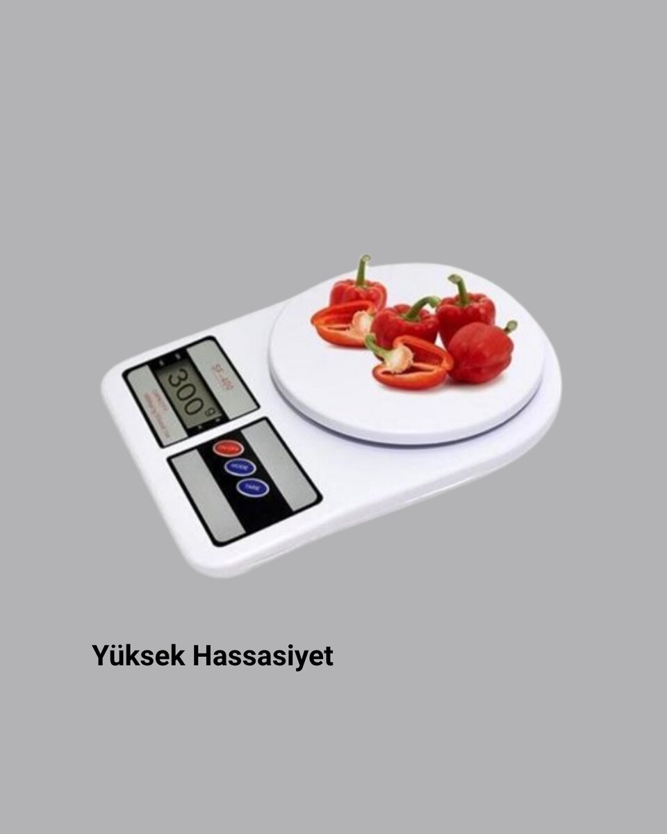 Hassas Dijital Mutfak Tartısı – 1g Doğruluk, LCD Ekran, Otomatik Kapanma Hassas Dijital Mutfak Tartısı – 1g Doğruluk, LCD Ekran, Otomatik Kapanma
