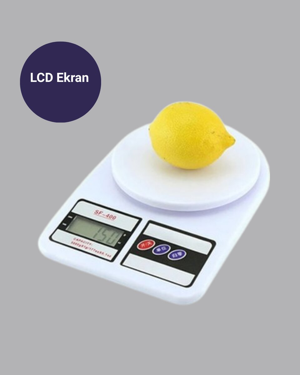 Hassas Dijital Mutfak Tartısı – 1g Doğruluk, LCD Ekran, Otomatik Kapanma Hassas Dijital Mutfak Tartısı – 1g Doğruluk, LCD Ekran, Otomatik Kapanma