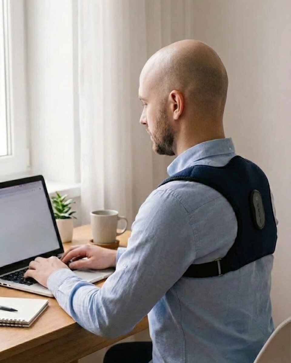 Akıllı Postür Düzeltici Masaj Kemeri Medikal Destekli Akıllı Postür Düzeltici Masaj Kemeri Medikal Destekli