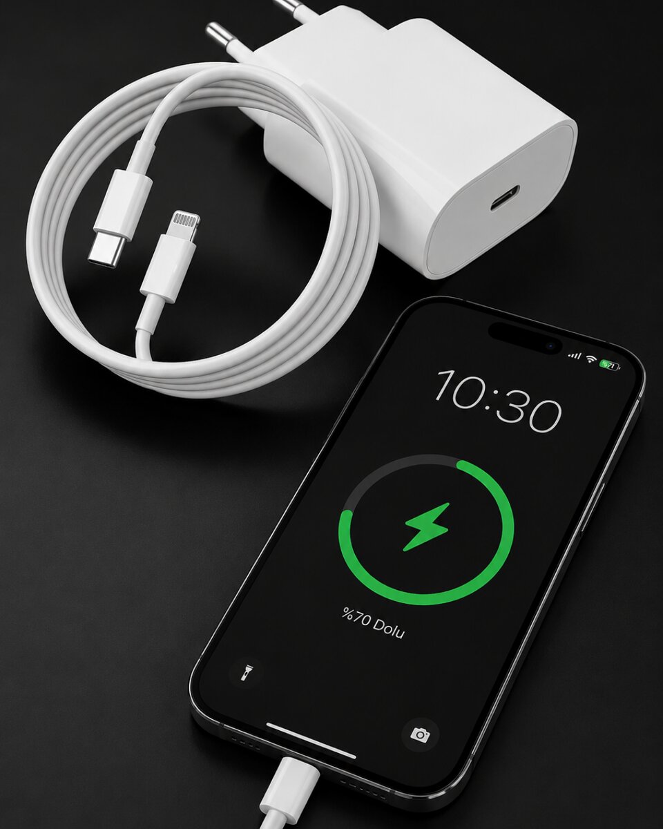 iPhone 14 13 12 11 8 Plus 7 Uyumlu 20W PD Hızlı Şarj Seti iPhone 14 13 12 11 8 Plus 7 Uyumlu 20W PD Hızlı Şarj Seti