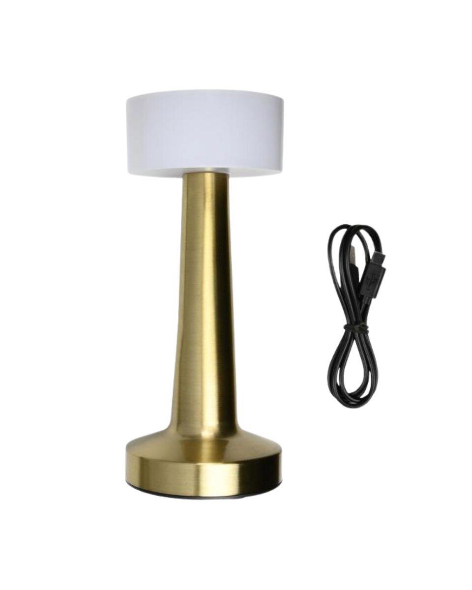 Gold Kare LED Masa Lambası Şarjlı Dimmer Kontrollü Dekoratif Işık Gold Kare LED Masa Lambası Şarjlı Dimmer Kontrollü Dekoratif Işık