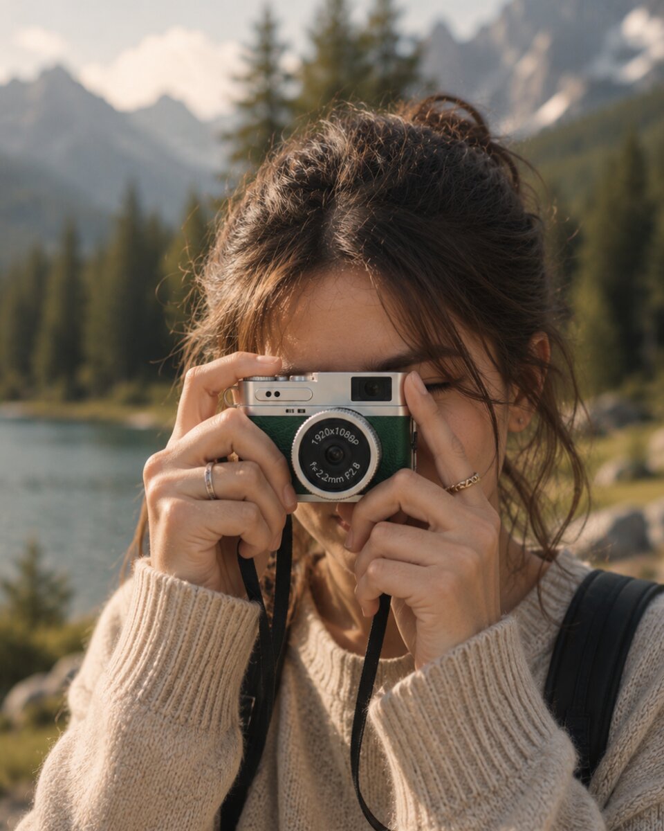 1080P HD Mini Kamera IPS Ekranlı 4K Lens Destekli Taşınabilir Dijital Kamera 1080P HD Mini Kamera IPS Ekranlı 4K Lens Destekli Taşınabilir Dijital Kamera