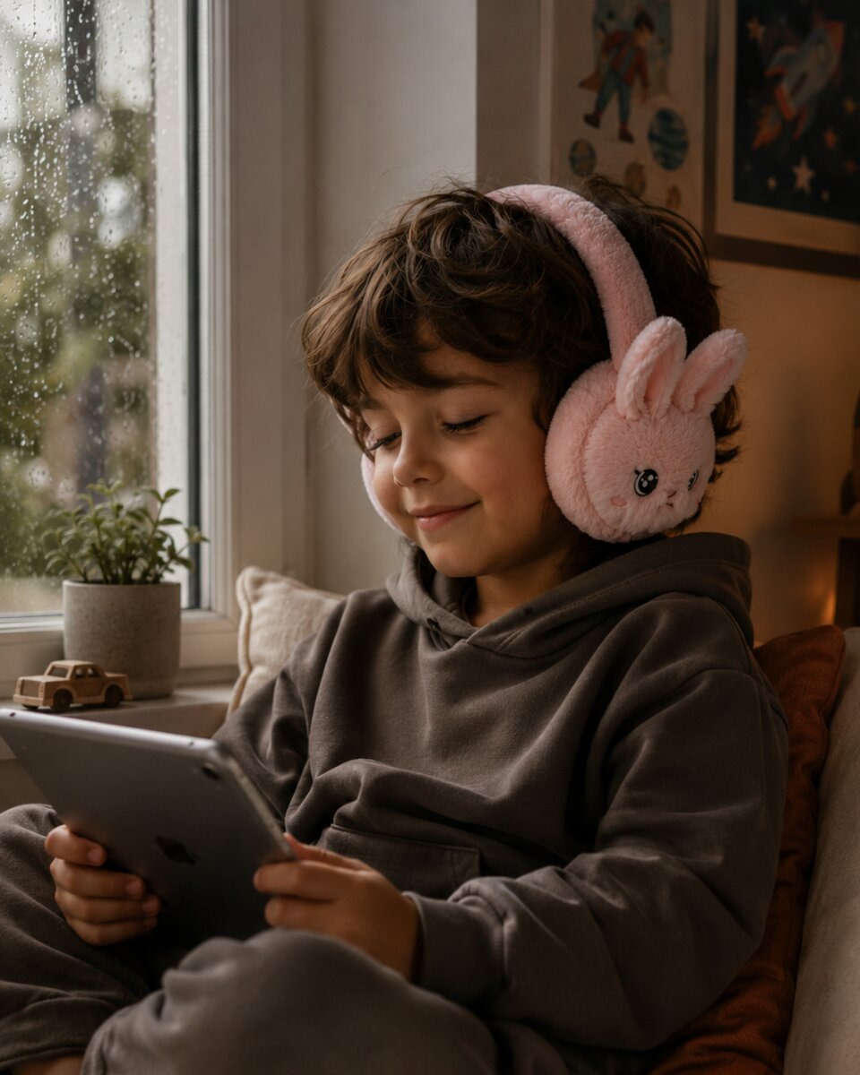 Bluetooth 5.3 Peluş Kulaklık Kablosuz Mikrofonlu TF Kart Girişli Model Bluetooth 5.3 Peluş Kulaklık Kablosuz Mikrofonlu TF Kart Girişli Model