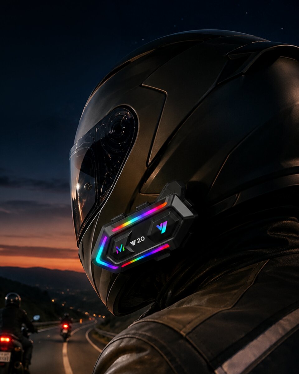 Bluetooth 5.3 Motosiklet Kask Intercom Kulaklık 1000 Metre Bağlantı Bluetooth 5.3 Motosiklet Kask Intercom Kulaklık 1000 Metre Bağlantı
