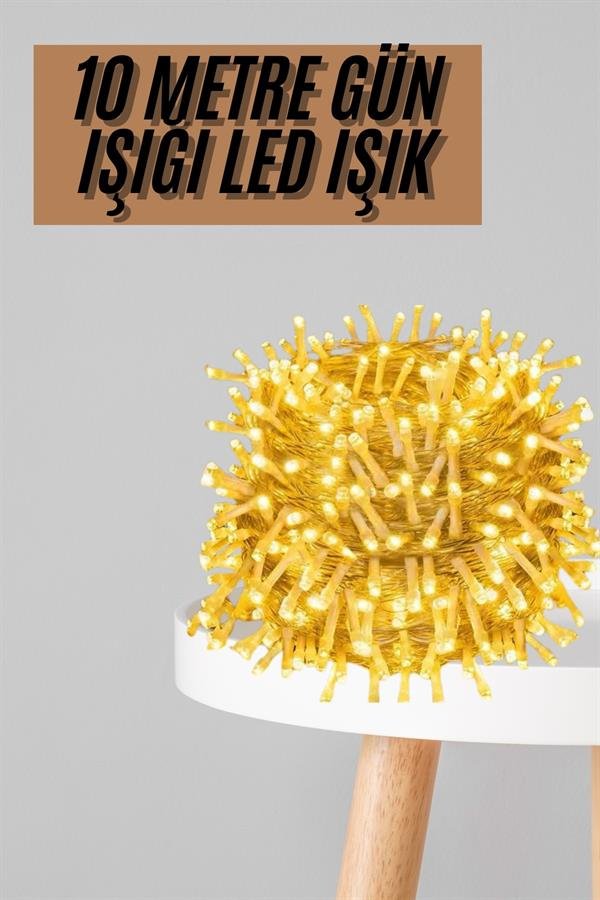 Fişli 10 Metre Günışığı Led Işık 3 Aydınlatma Modlu Dekoratif Ortam Aydınlatması Fişli 10 Metre Günışığı Led Işık 3 Aydınlatma Modlu Dekoratif Ortam Aydınlatması