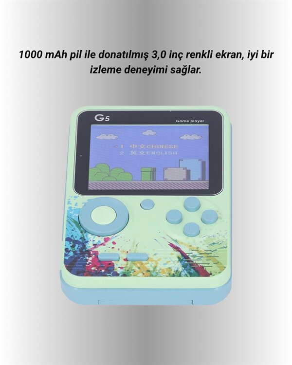 TV Bağlantılı 500 Oyunlu Mini Gameboy Konsol TV Bağlantılı 500 Oyunlu Mini Gameboy Konsol
