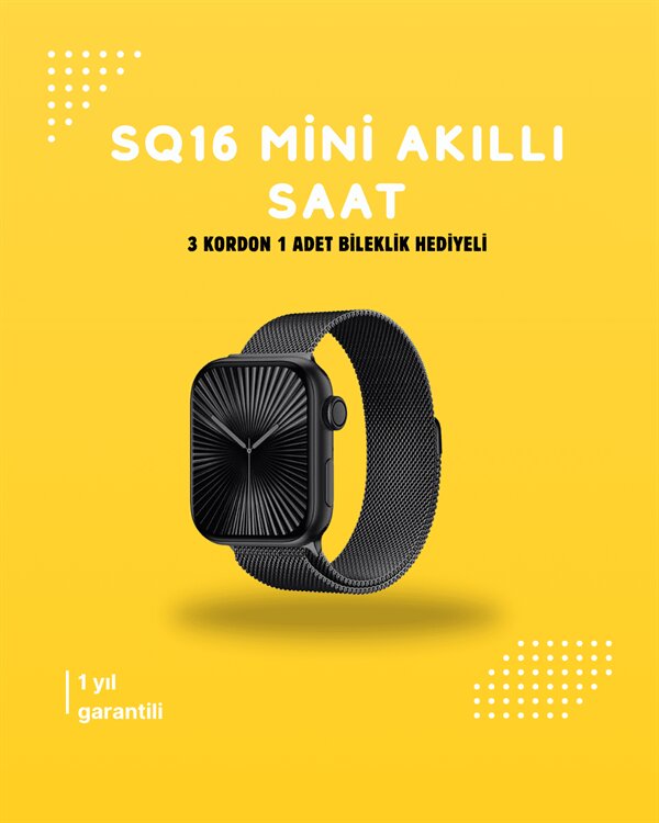 Akıllı Saat SQ-16 Mini Series 10 | Unisex Tasarım, Sağlık ve Spor Takibi Akıllı Saat SQ-16 Mini Series 10 | Unisex Tasarım, Sağlık ve Spor Takibi