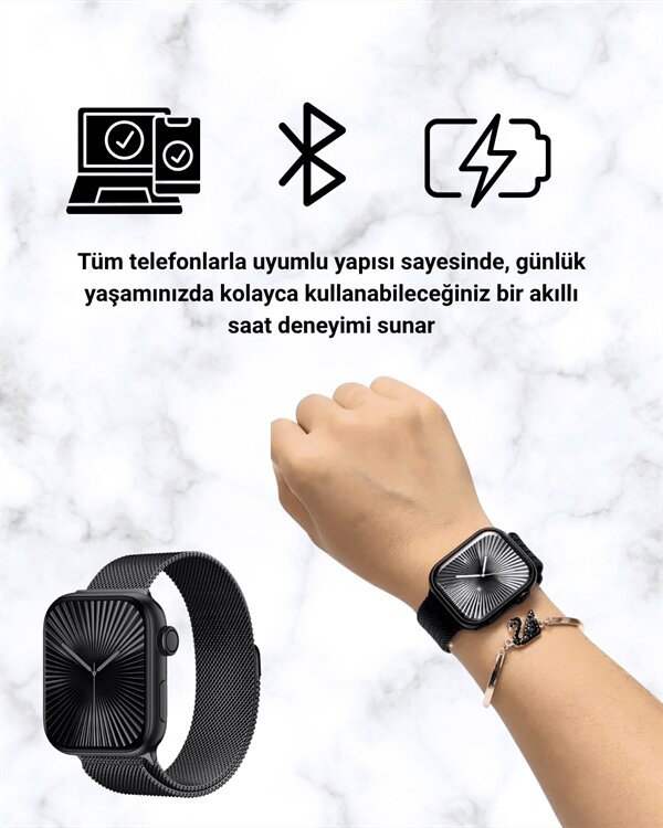 Akıllı Saat SQ-16 Mini Series 10 | Unisex Tasarım, Sağlık ve Spor Takibi Akıllı Saat SQ-16 Mini Series 10 | Unisex Tasarım, Sağlık ve Spor Takibi
