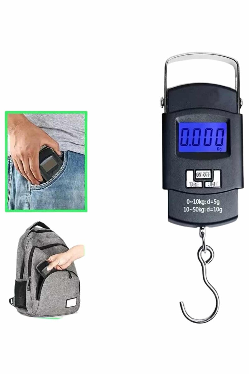 Dijital El Kantarı 50 Kg Hassas LCD Ekranlı Bagaj Tartısı Dijital El Kantarı 50 Kg Hassas LCD Ekranlı Bagaj Tartısı