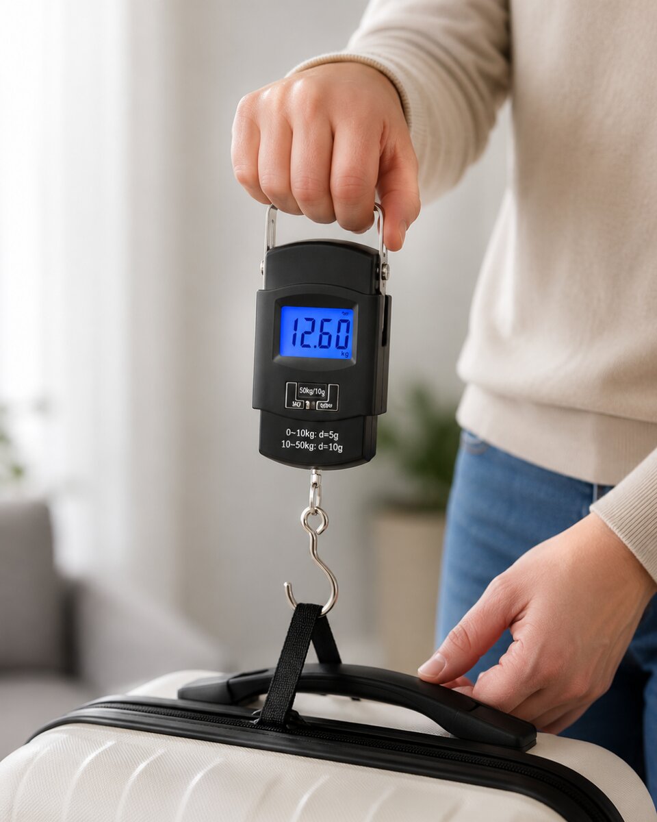 Dijital El Kantarı 50 Kg Hassas LCD Ekranlı Bagaj Tartısı Dijital El Kantarı 50 Kg Hassas LCD Ekranlı Bagaj Tartısı