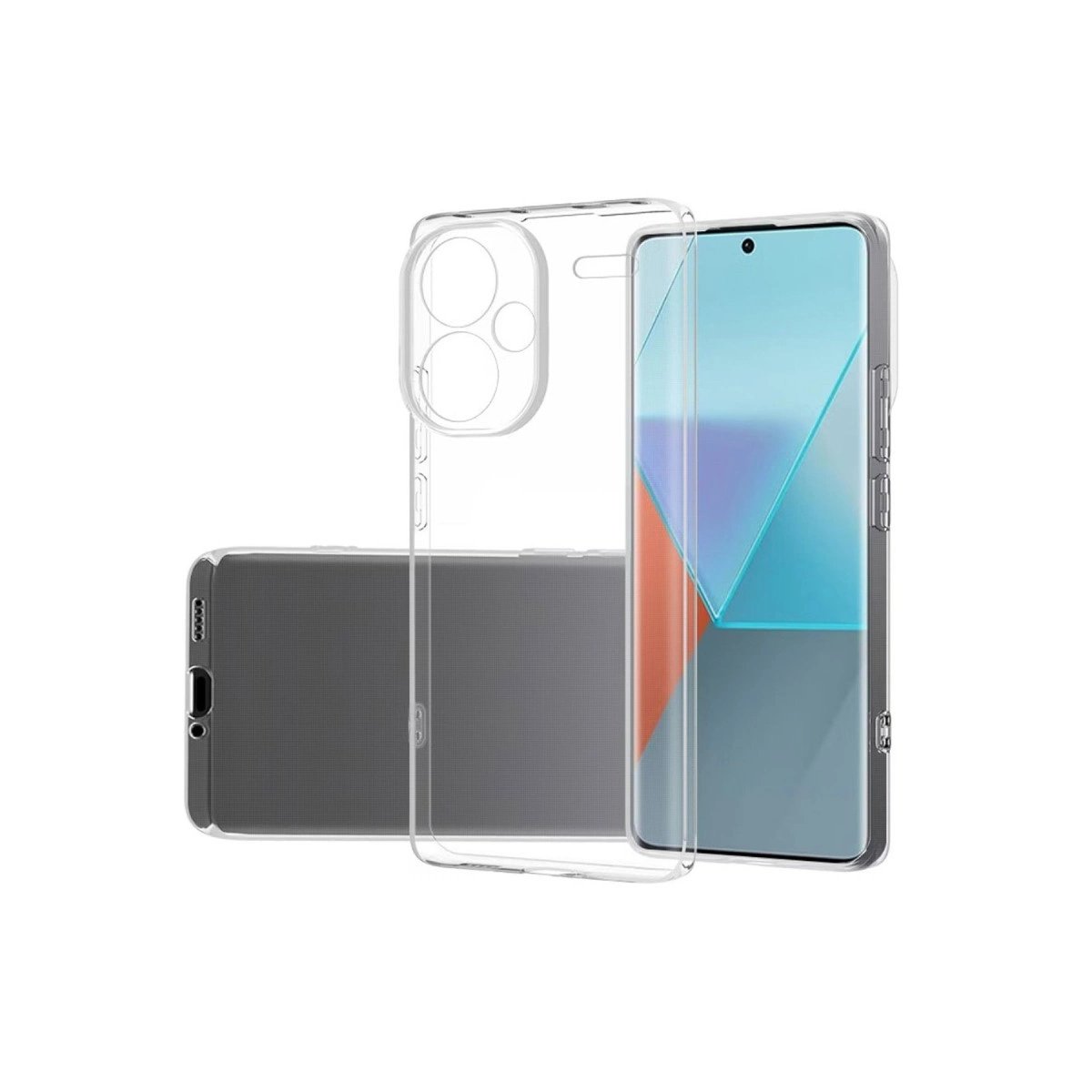 Xiaomi Redmi Note 13 Pro Plus Kılıf Lüx Şeffaf Silikon Xiaomi Redmi Note 13 Pro Plus Kılıf Lüx Şeffaf Silikon