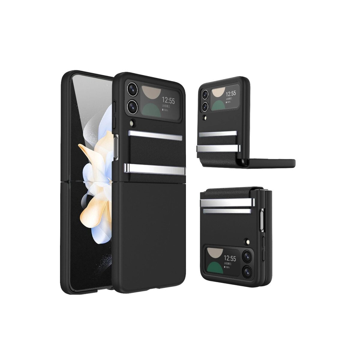 Samsung Galaxy Z Flip 3 Kılıf Belt Flip Kapak - Siyah Samsung Galaxy Z Flip 3 Kılıf Belt Flip Kapak - Siyah