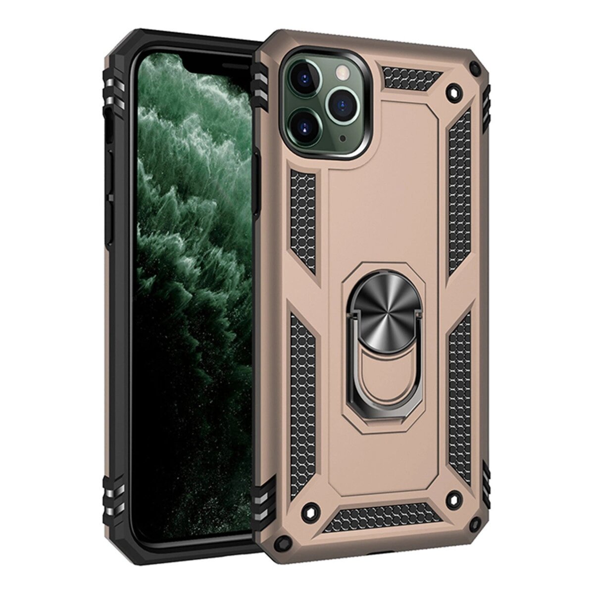 İphone 11 Pro Max Kılıf Sofya Yüzüklü Silikon Kapak - Gold İphone 11 Pro Max Kılıf Sofya Yüzüklü Silikon Kapak - Gold