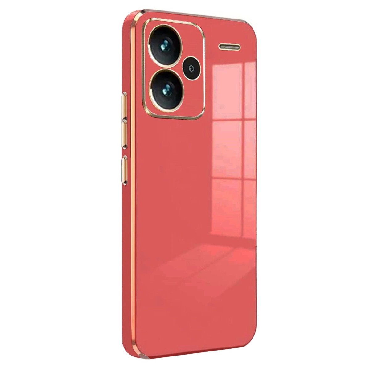 Xiaomi Redmi Note 13 Pro Plus Kılıf Volet Silikon - Kırmızı Xiaomi Redmi Note 13 Pro Plus Kılıf Volet Silikon - Kırmızı