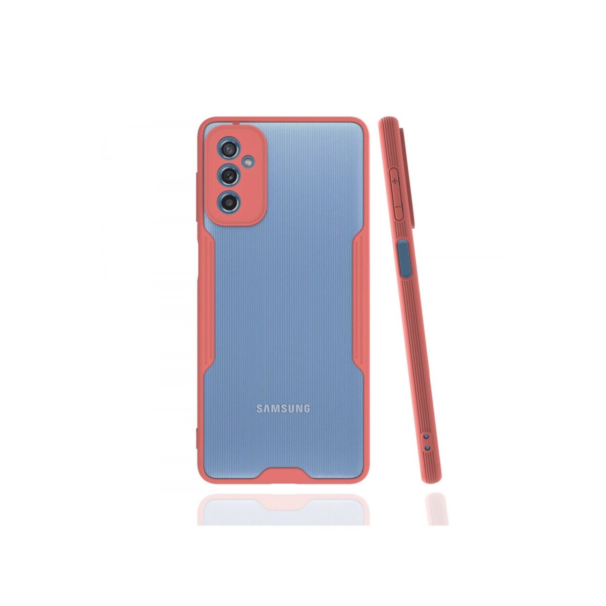 Samsung Galaxy M52 5g Kılıf Platin Silikon - Pembe Samsung Galaxy M52 5g Kılıf Platin Silikon - Pembe