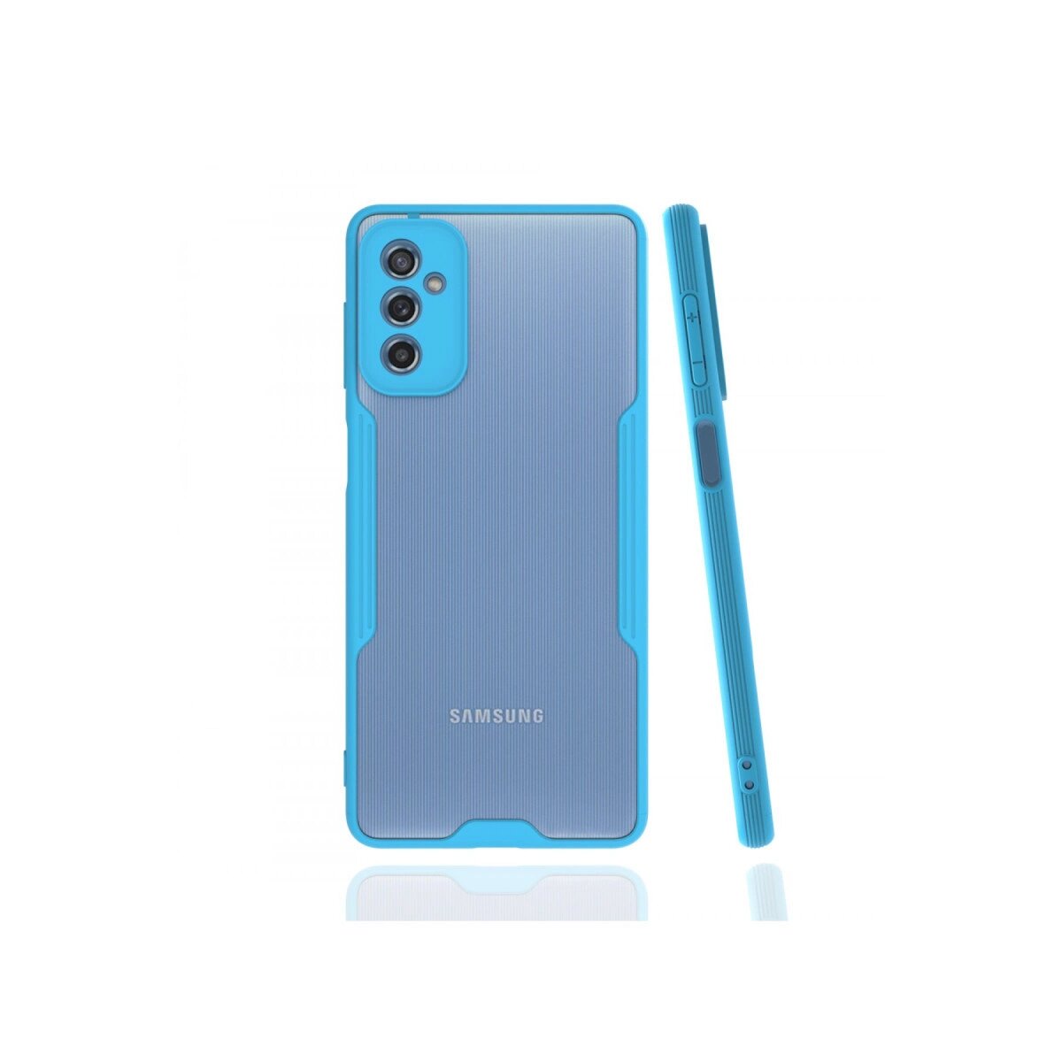 Samsung Galaxy M52 5g Kılıf Platin Silikon - Mavi Samsung Galaxy M52 5g Kılıf Platin Silikon - Mavi