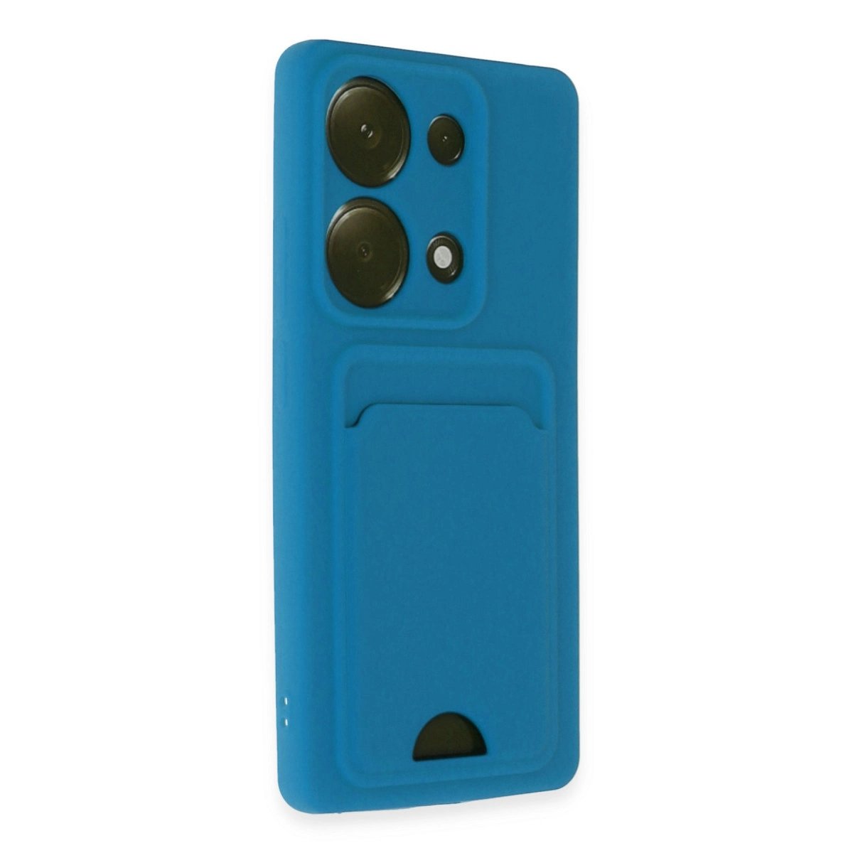 Xiaomi Redmi Note 13 Pro 4g Kılıf Kelvin Kartvizitli Silikon - Mavi Xiaomi Redmi Note 13 Pro 4g Kılıf Kelvin Kartvizitli Silikon - Mavi