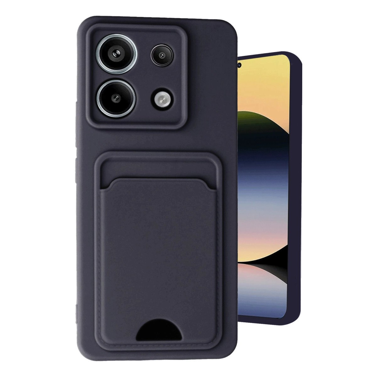 Xiaomi Redmi Note 13 Pro 5g Kılıf Kelvin Kartvizitli Silikon - Siyah Xiaomi Redmi Note 13 Pro 5g Kılıf Kelvin Kartvizitli Silikon - Siyah
