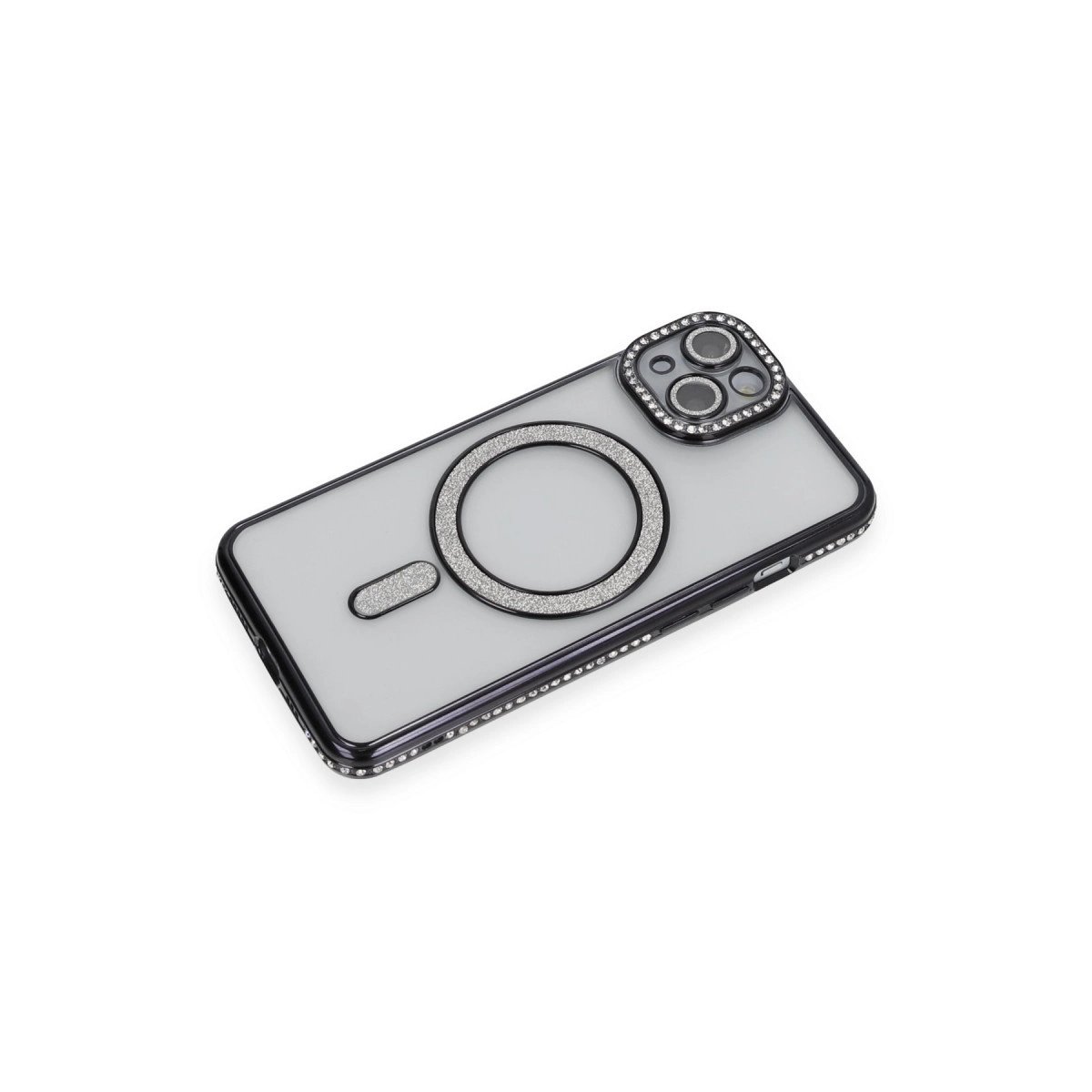 İphone 13 Kılıf Joke Simli Magneticsafe Kılıf - Siyah İphone 13 Kılıf Joke Simli Magneticsafe Kılıf - Siyah