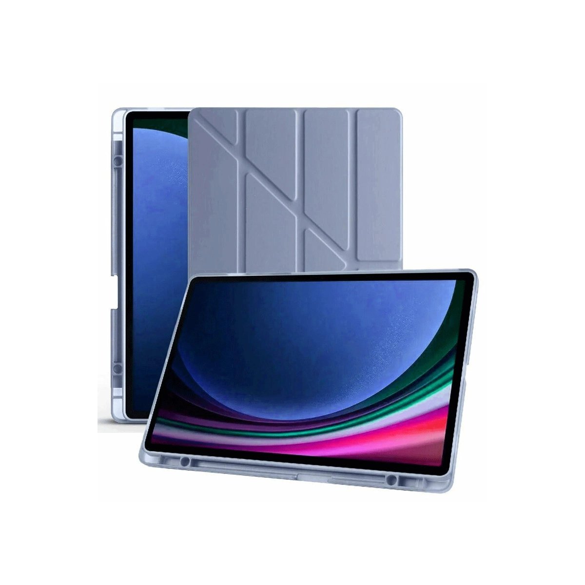 Samsung Galaxy X610 Tab S9 Fe Plus 12.4 Kılıf Kalemlikli Mars Tablet Kılıfı - Lavender Samsung Galaxy X610 Tab S9 Fe Plus 12.4 Kılıf Kalemlikli Mars Tablet Kılıfı - Lavender