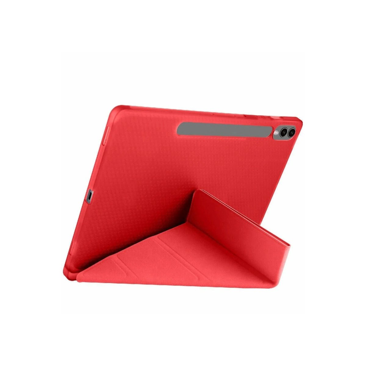 Samsung Galaxy X610 Tab S9 Fe Plus 12.4 Kılıf Kalemlikli Mars Tablet Kılıfı - Kırmızı Samsung Galaxy X610 Tab S9 Fe Plus 12.4 Kılıf Kalemlikli Mars Tablet Kılıfı - Kırmızı