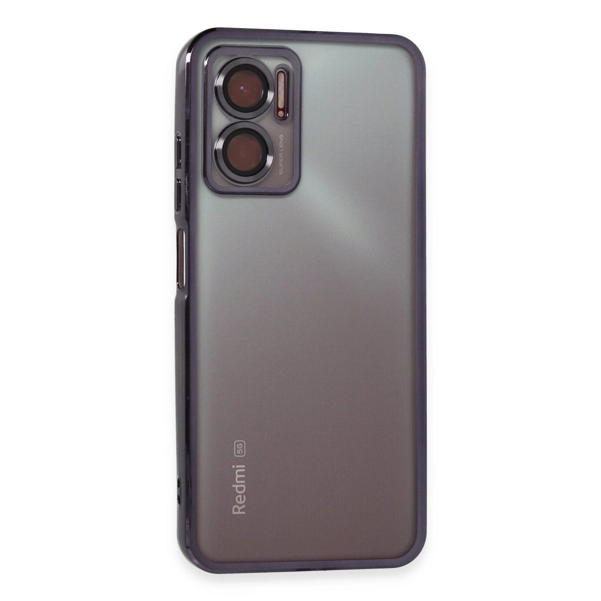 Xiaomi Redmi Note 11e Kılıf Razer Lensli Silikon - Mor