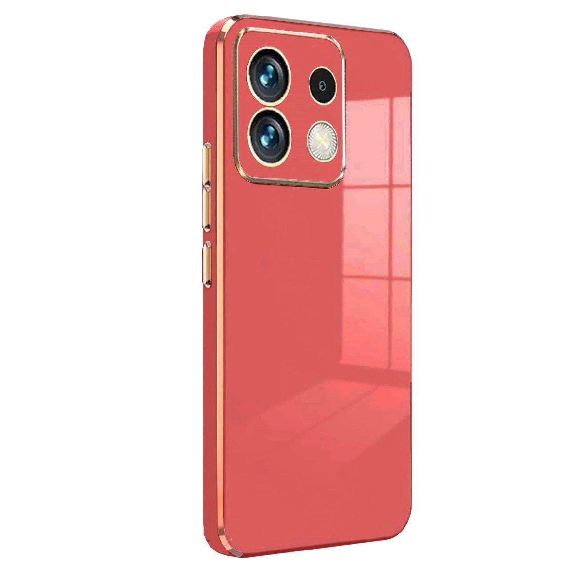 Xiaomi Poco M6 Pro 4g Kılıf Volet Silikon - Kırmızı Xiaomi Poco M6 Pro 4g Kılıf Volet Silikon - Kırmızı