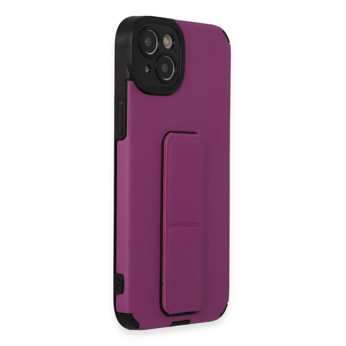 İphone 14 Plus Kılıf Mega Standlı Silikon - Mor İphone 14 Plus Kılıf Mega Standlı Silikon - Mor