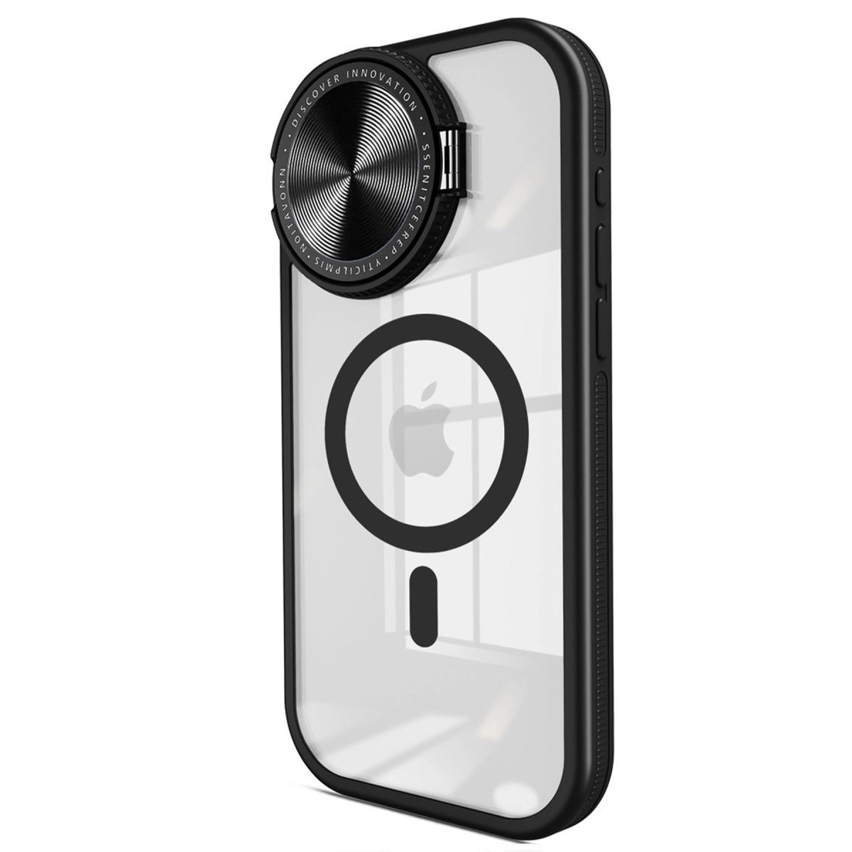 İphone 15 Pro Max Kılıf Teleskop Lens Magsafe Silikon Kapak - Siyah İphone 15 Pro Max Kılıf Teleskop Lens Magsafe Silikon Kapak - Siyah