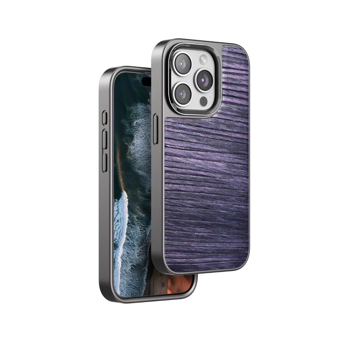Venco İphone 14 Pro Max Wave Kapak - Derin Mor Venco İphone 14 Pro Max Wave Kapak - Derin Mor