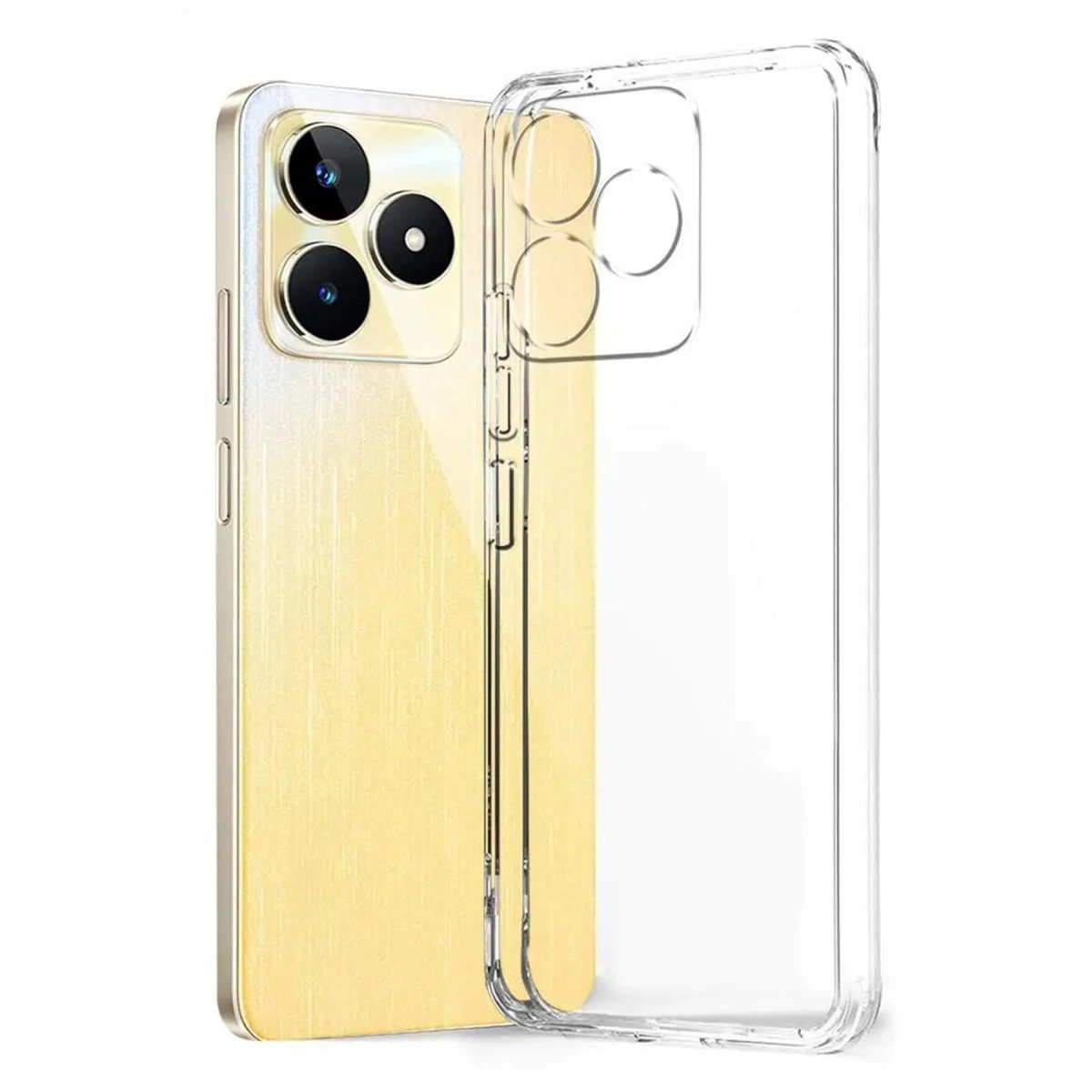 Realme Note 50 4g Kılıf Lüx Şeffaf Silikon Realme Note 50 4g Kılıf Lüx Şeffaf Silikon
