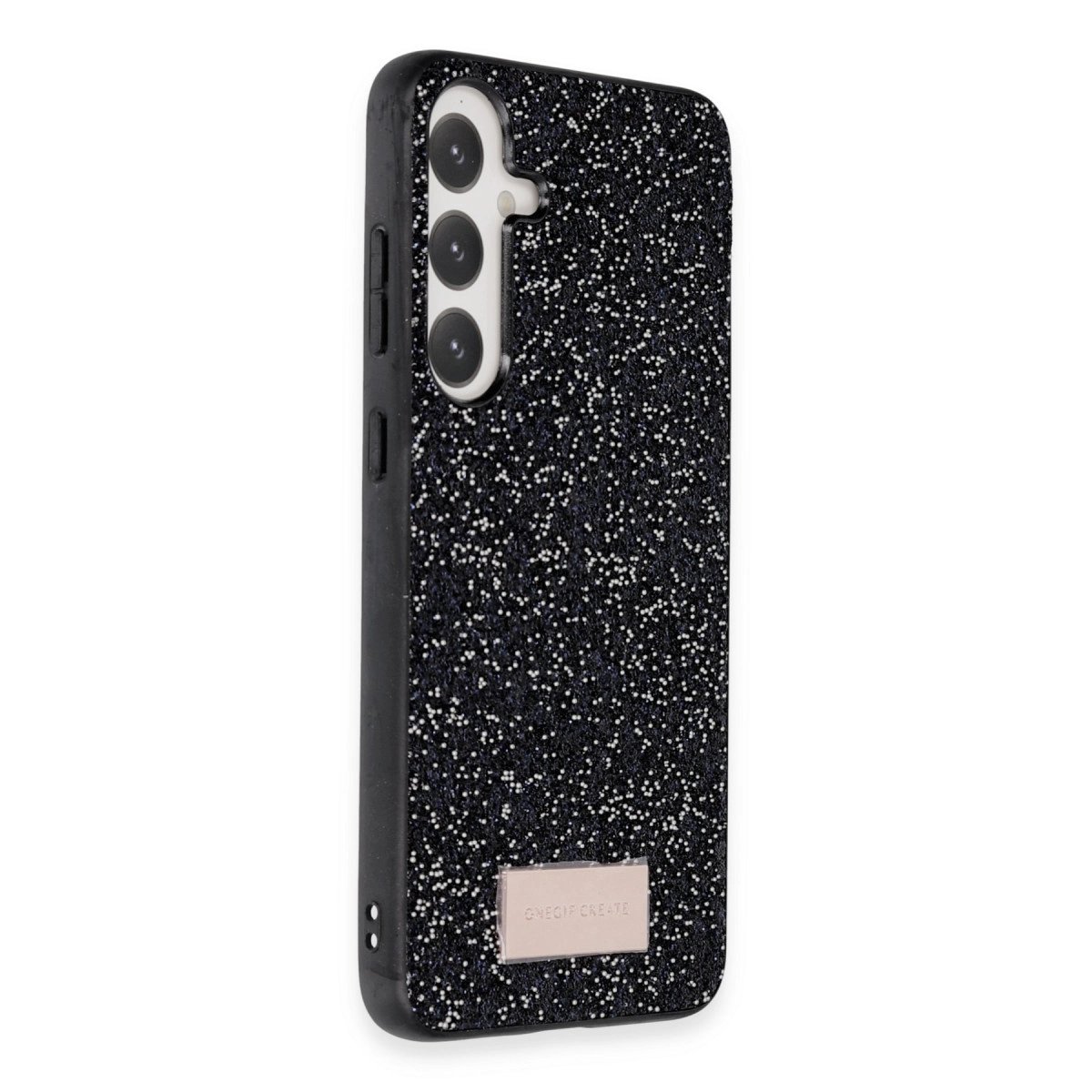 Onegif Samsung Galaxy A05s Bright Simli Kapak - Siyah