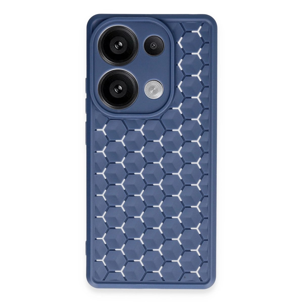 Xiaomi Redmi Note 13 Pro 5g Kılıf Petek Silikon Kapak - Lacivert Xiaomi Redmi Note 13 Pro 5g Kılıf Petek Silikon Kapak - Lacivert
