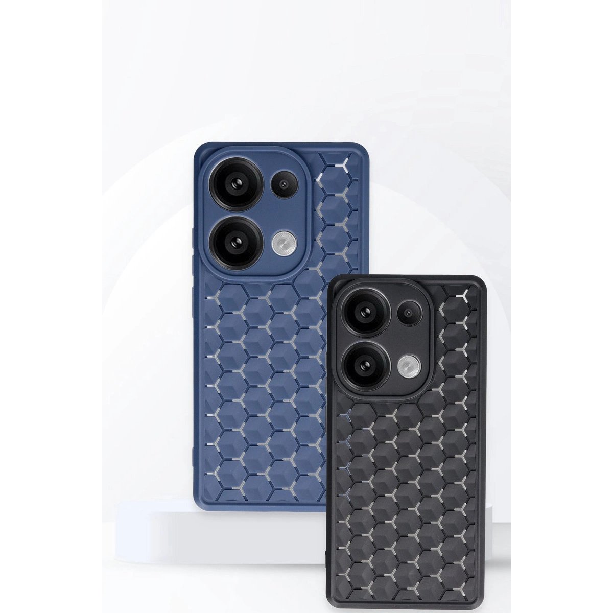 Xiaomi Redmi Note 13 Pro 5g Kılıf Petek Silikon Kapak - Lacivert Xiaomi Redmi Note 13 Pro 5g Kılıf Petek Silikon Kapak - Lacivert