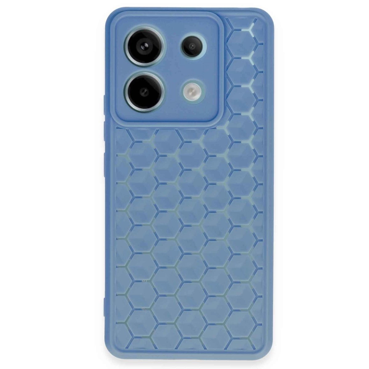 Xiaomi Redmi Note 13 Pro 5g Kılıf Petek Silikon Kapak - Mavi Xiaomi Redmi Note 13 Pro 5g Kılıf Petek Silikon Kapak - Mavi