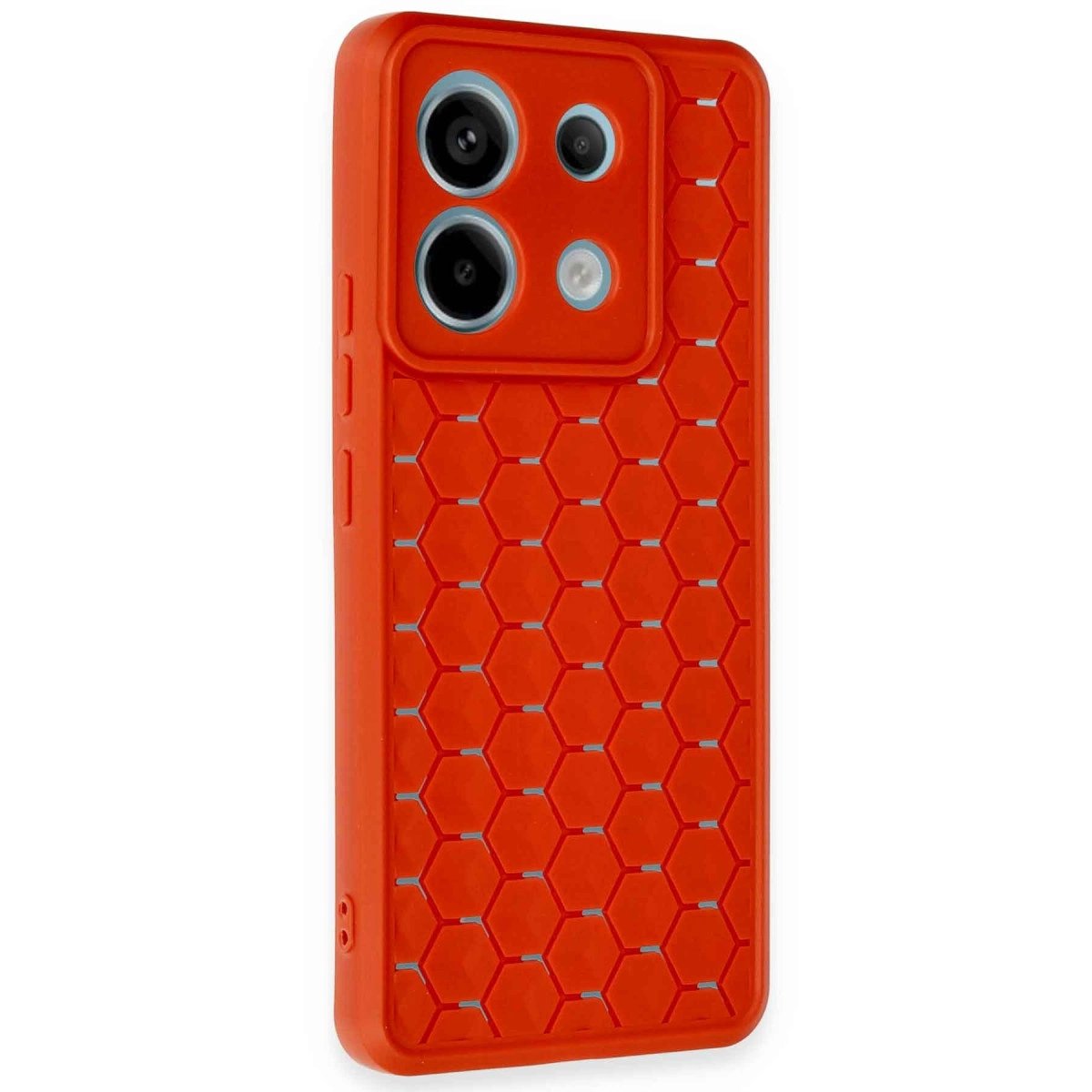 Xiaomi Redmi Note 13 Pro 5g Kılıf Petek Silikon Kapak - Kırmızı Xiaomi Redmi Note 13 Pro 5g Kılıf Petek Silikon Kapak - Kırmızı