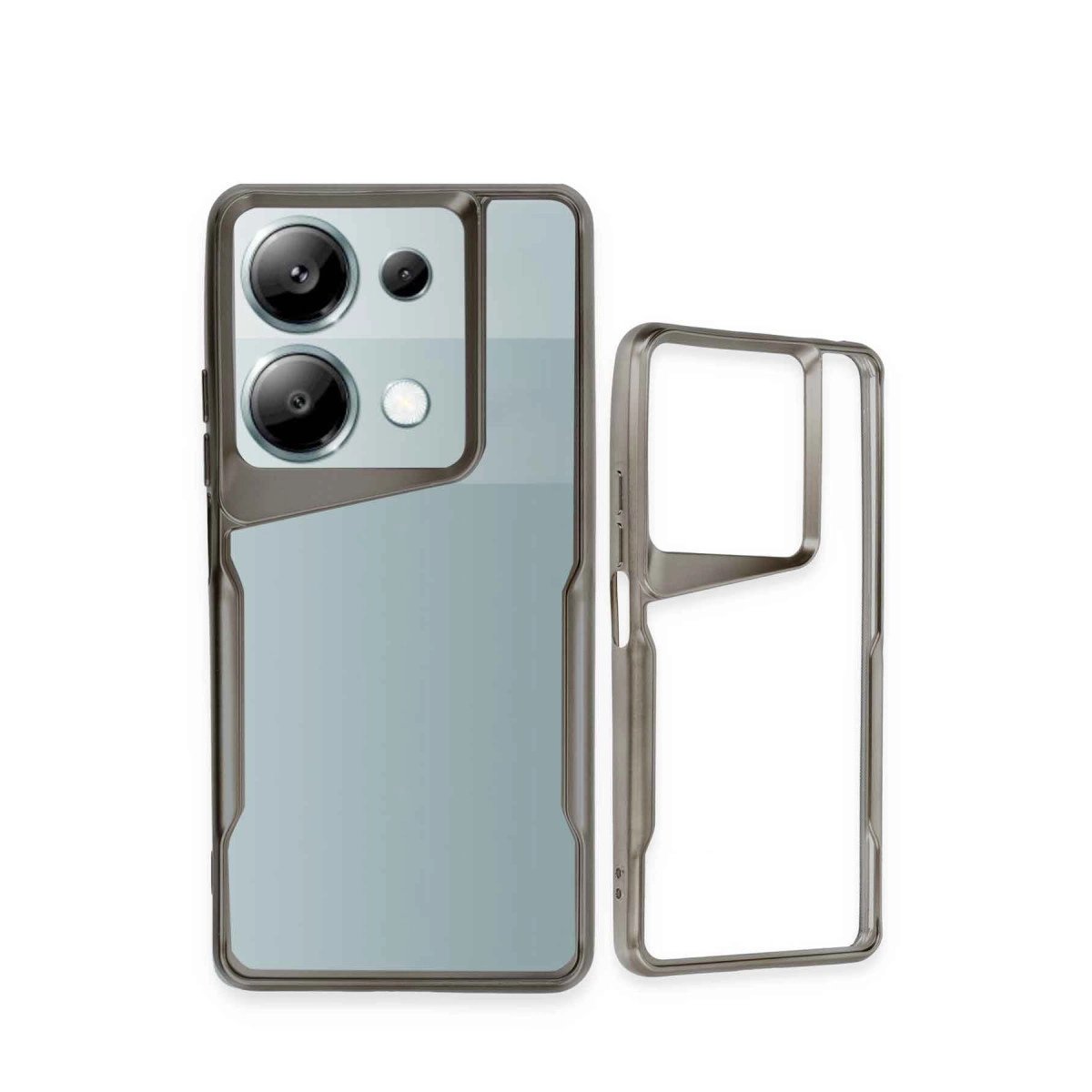 Xiaomi Redmi Note 13 Pro 4g Kılıf Boyi Silikon Kapak - Gümüş Xiaomi Redmi Note 13 Pro 4g Kılıf Boyi Silikon Kapak - Gümüş
