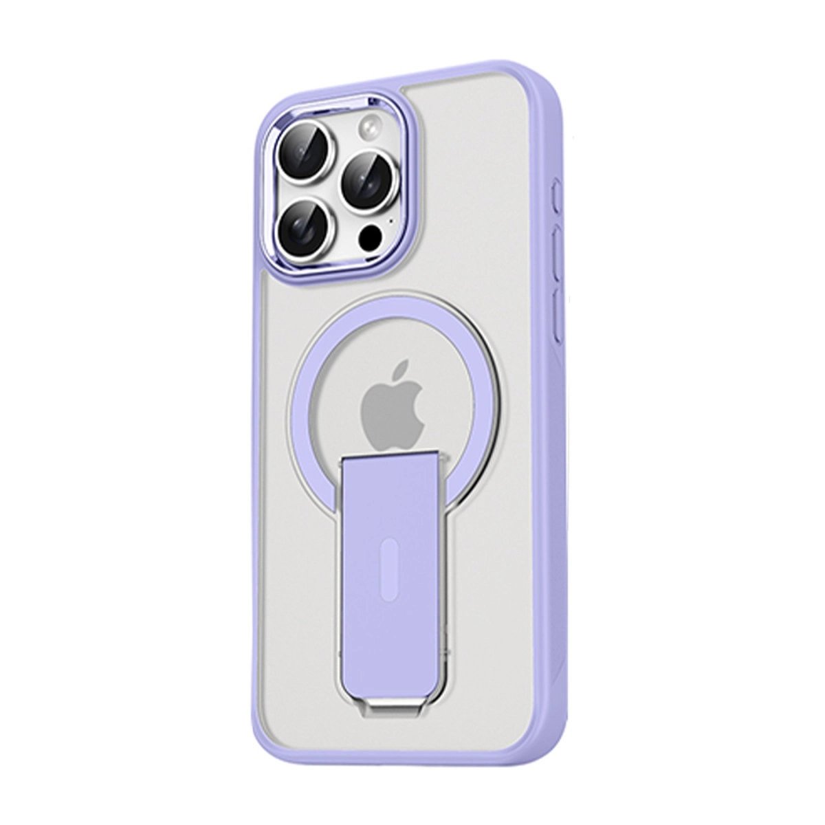 İphone 15 Pro Tork Magsafe Standlı Kapak - Lila