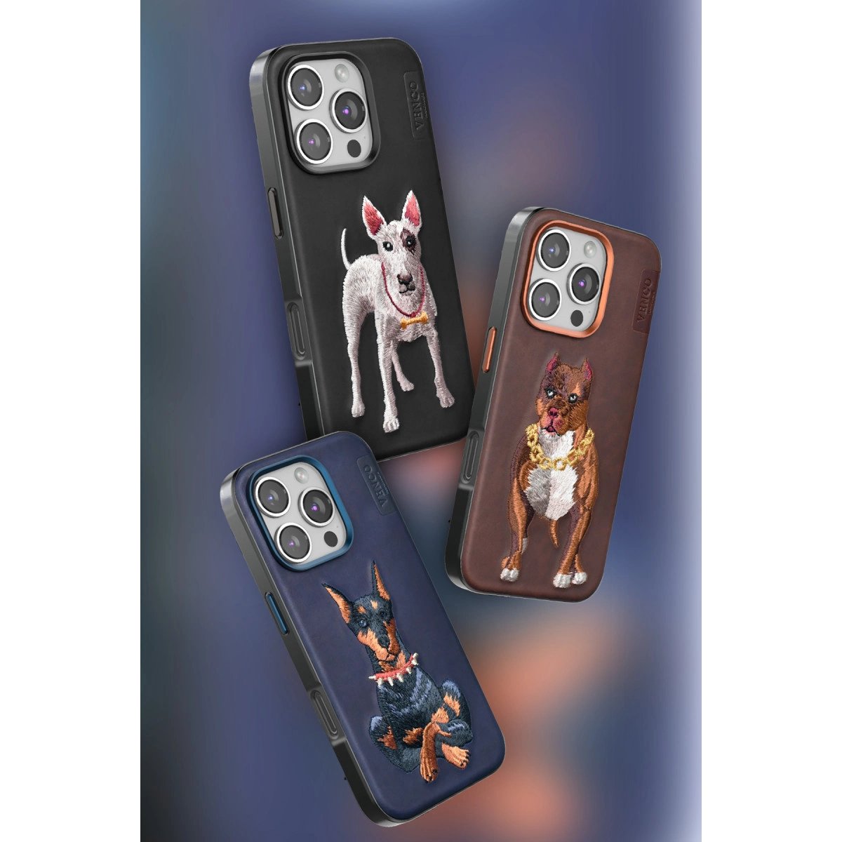 Venco İphone 16 Perma Desenli Kapak - Koyu Kahve