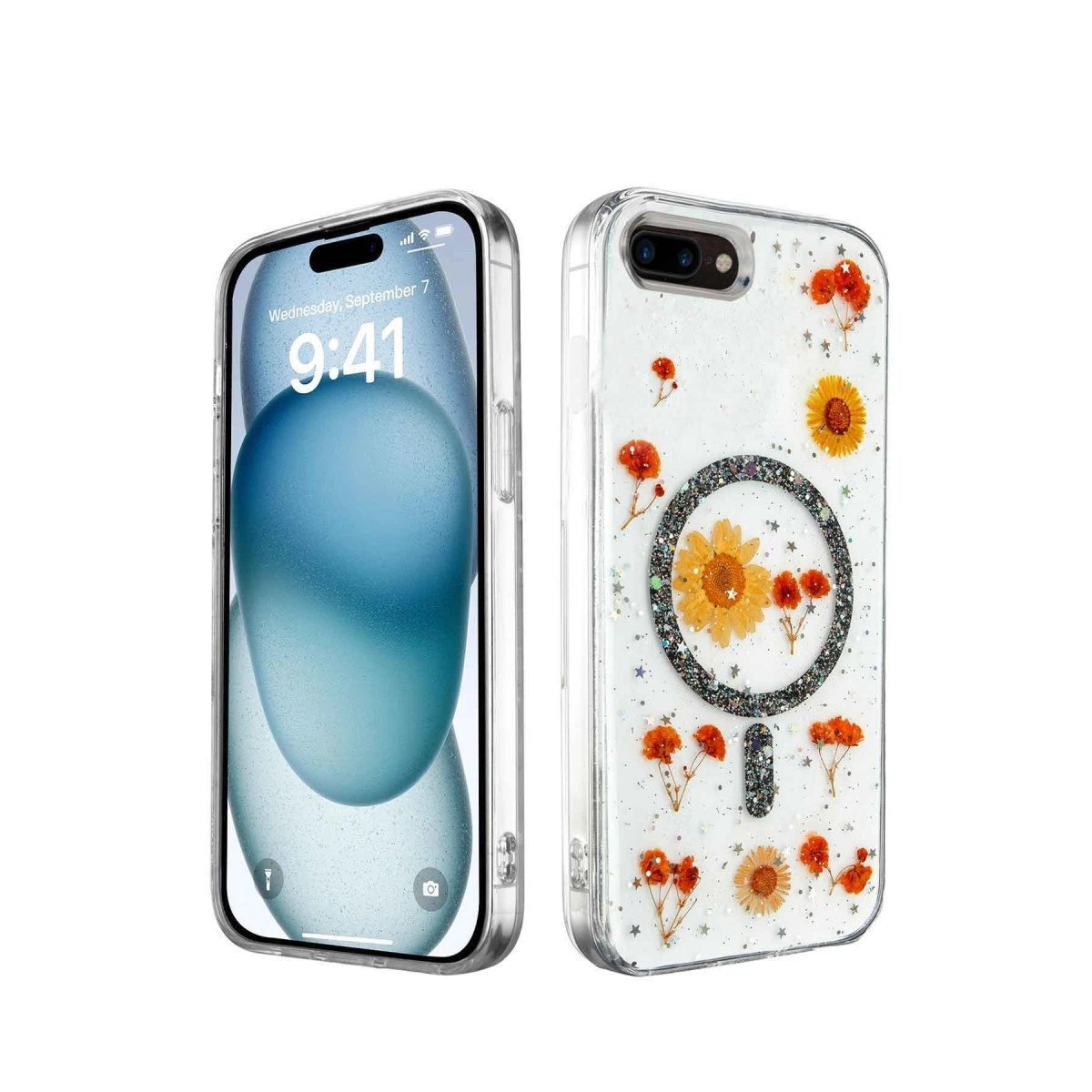 İphone 7 Plus Kılıf Daisy Simli Magsafe Kapak - Siyah İphone 7 Plus Kılıf Daisy Simli Magsafe Kapak - Siyah