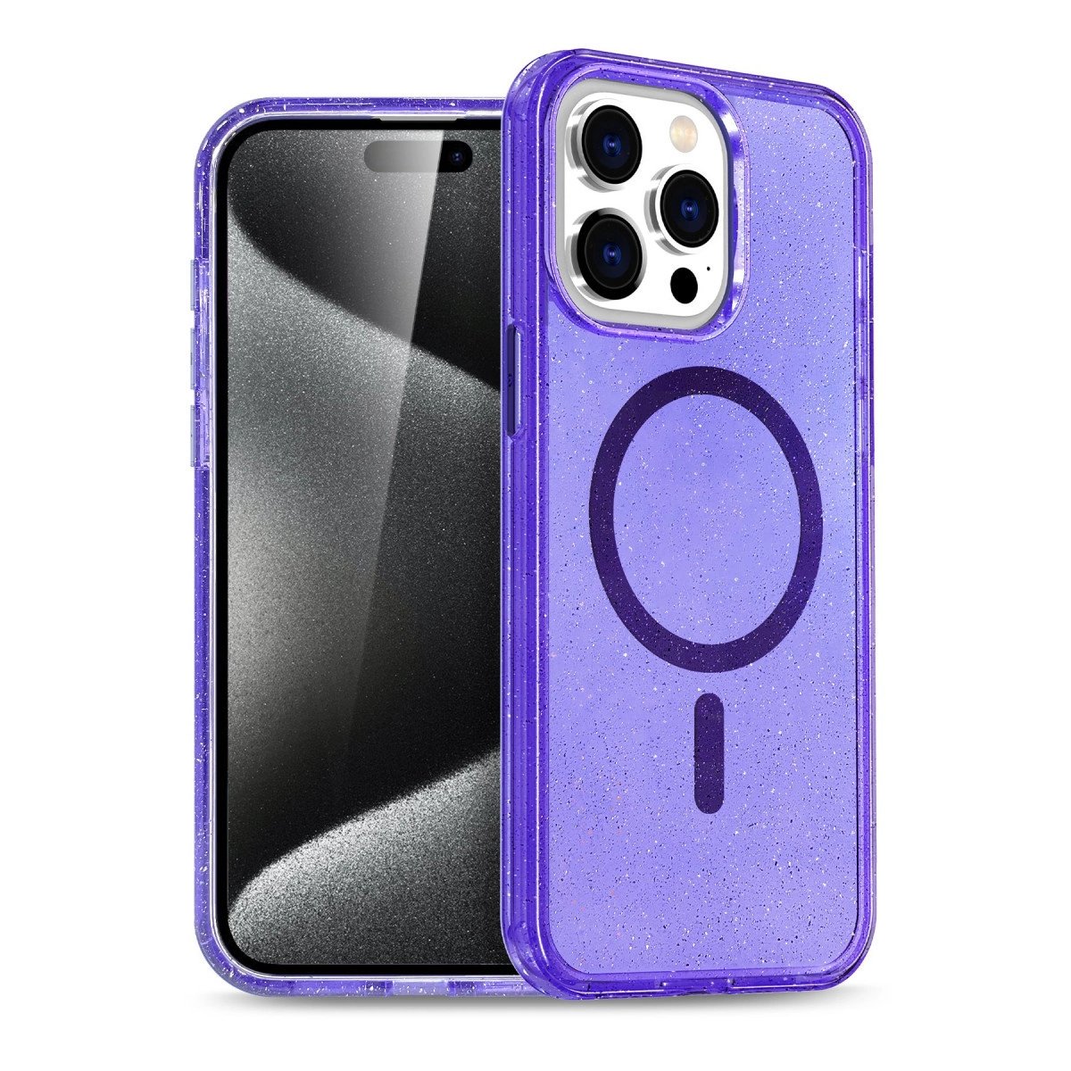 İphone 15 Pro Kılıf Magsafe Kapak - Mor İphone 15 Pro Kılıf Magsafe Kapak - Mor