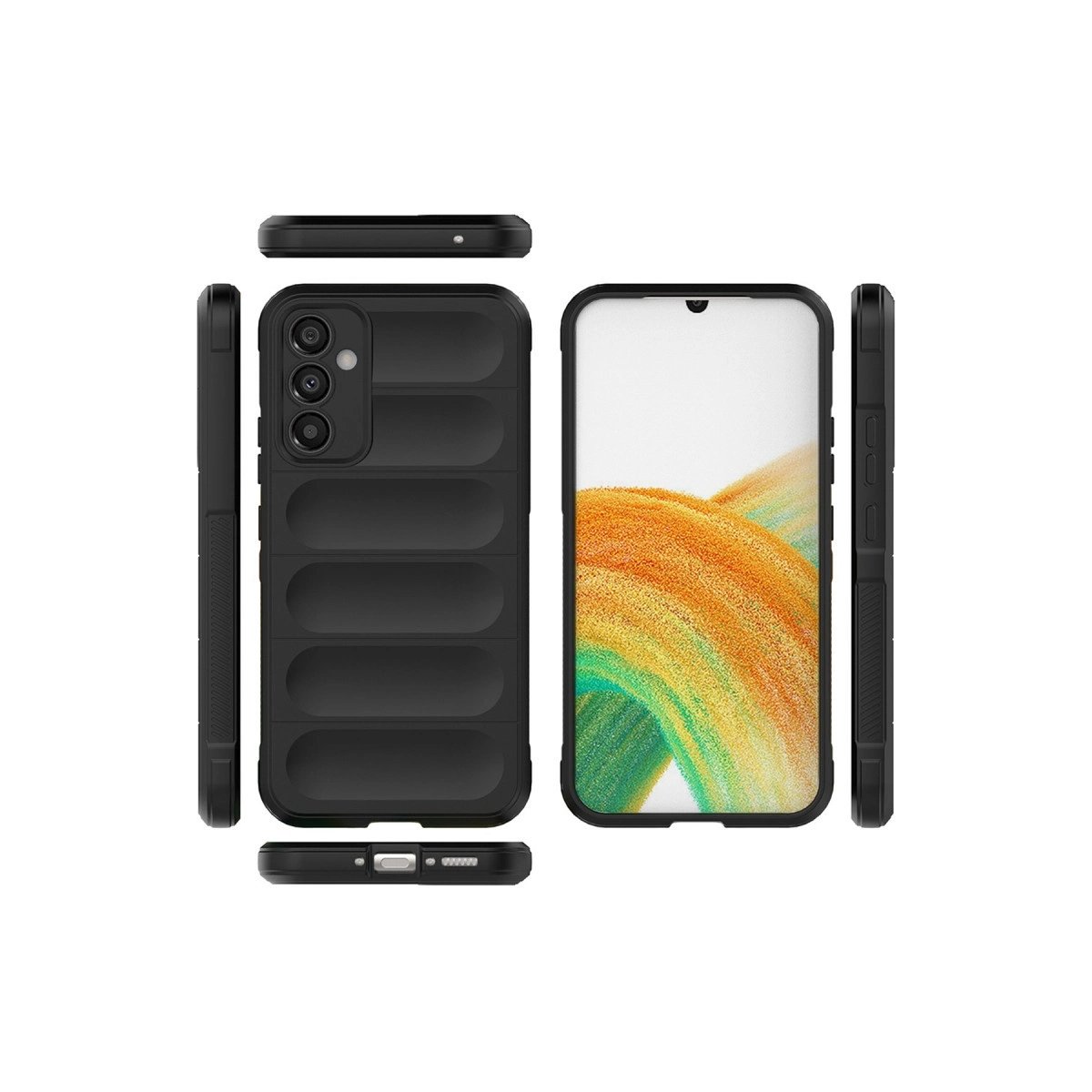 Samsung Galaxy A05s Kılıf Optimum Silikon - Siyah Samsung Galaxy A05s Kılıf Optimum Silikon - Siyah